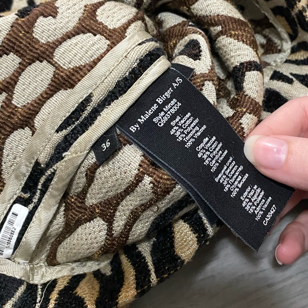 By Malene Birger Minas Leopard Print Jacquard Top Eu 36 / Us 4 View 4